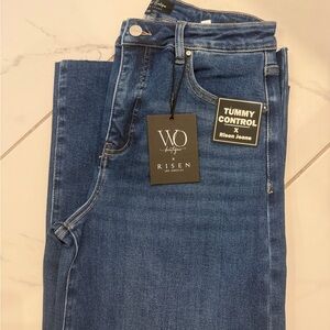 Risen Women's High Rise Blue Jeans